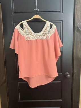High-Low Blouse with Embroidery Detail